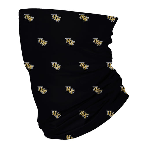 UCF Knights Vive La Fete All Over Logo Game Day  Collegiate Face Cover Soft 4-Way Stretch Two Ply Neck Gaiter - Vive La Fête - Online Apparel Store