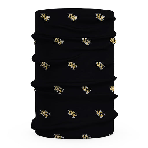 UCF Knights Vive La Fete All Over Logo Game Day  Collegiate Face Cover Soft 4-Way Stretch Two Ply Neck Gaiter - Vive La Fête - Online Apparel Store