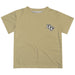 UCF Knights Hand Sketched Vive La Fete Impressions Artwork Boys Gold Short Sleeve Tee Shirt