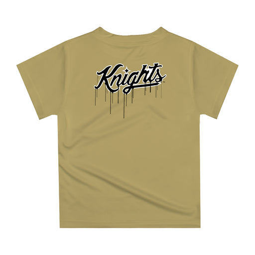 UCF Knights Original Dripping Baseball Hat Gold T-Shirt by Vive La Fete - Vive La Fête - Online Apparel Store