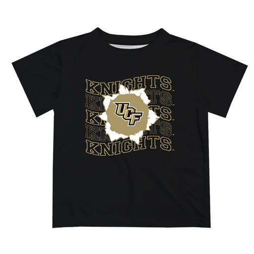 UCF Knights Vive La Fete Black Art V1 Short Sleeve Tee Shirt