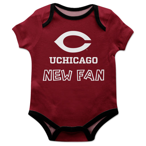 University of Chicago Maroons Vive La Fete Infant Game Day Maroon Short Sleeve Onesie New Fan Logo Bodysuit - Vive La Fête - Online Apparel Store