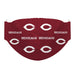 University of Chicago Maroons Face Mask Maroon All Over Logo - Vive La Fête - Online Apparel Store