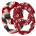 UChicago Maroon Vive La Fete All Over Logo Game Day Collegiate Women Set of 2 Light Weight Ultra Soft Infinity Scarfs