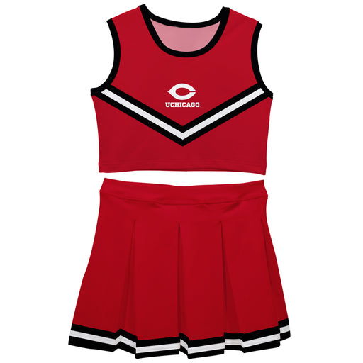 UChicago Maroon Vive La Fete Game Day Maroon Sleeveless Cheerleader Set