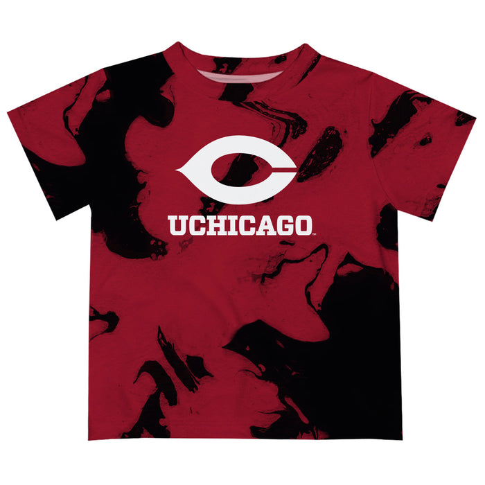 University of Chicago Maroons Vive La Fete Marble Boys Game Day Maroon Short Sleeve Tee