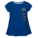 Florida Gators Blue Solid Short Sleeve Girls Laurie Top - Vive La Fête - Online Apparel Store