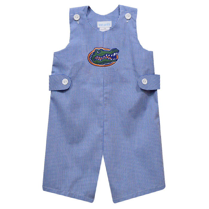 Florida Gators Embroidered Royal Gingham Boys Jon Jon