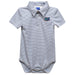 Florida Gators Embroidered Gray Stripe Knit Boys Polo Bodysuit