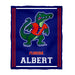 Florida Gators Vive La Fete Kids Game Day Blue Plush Soft Minky Blanket 36 x 48 Mascot