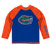 Florida Gators Vive La Fete Blue and Orange Long Sleeve Raglan Rashguard 
