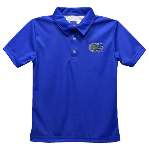 Florida Gators Embroidered Royal Short Sleeve Polo Box Shirt