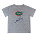 Florida Gators Vive La Fete Script V1 Gray Short Sleeve Tee Shirt