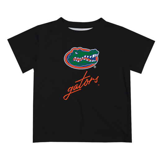 Florida Gators Vive La Fete Script V1 Black Short Sleeve Tee Shirt