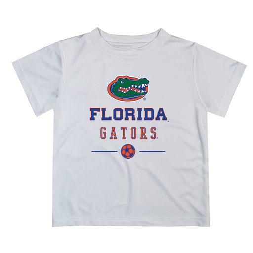 Florida Gators Vive La Fete Soccer V1 White Short Sleeve Tee Shirt