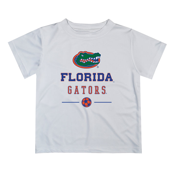 Florida Gators Vive La Fete Soccer V1 White Short Sleeve Tee Shirt