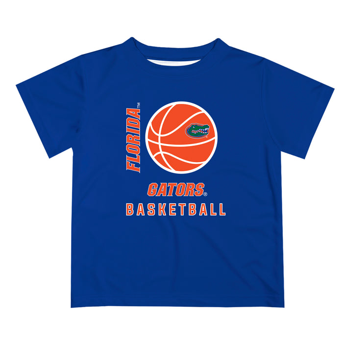 Florida Gators Vive La Fete Basketball V1 Blue Short Sleeve Tee Shirt