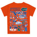 Florida Gators Hand Sketched Vive La Fete Impressions Artwork Boys Orange Short Sleeve Tee Shirt - Vive La Fête - Online Apparel Store