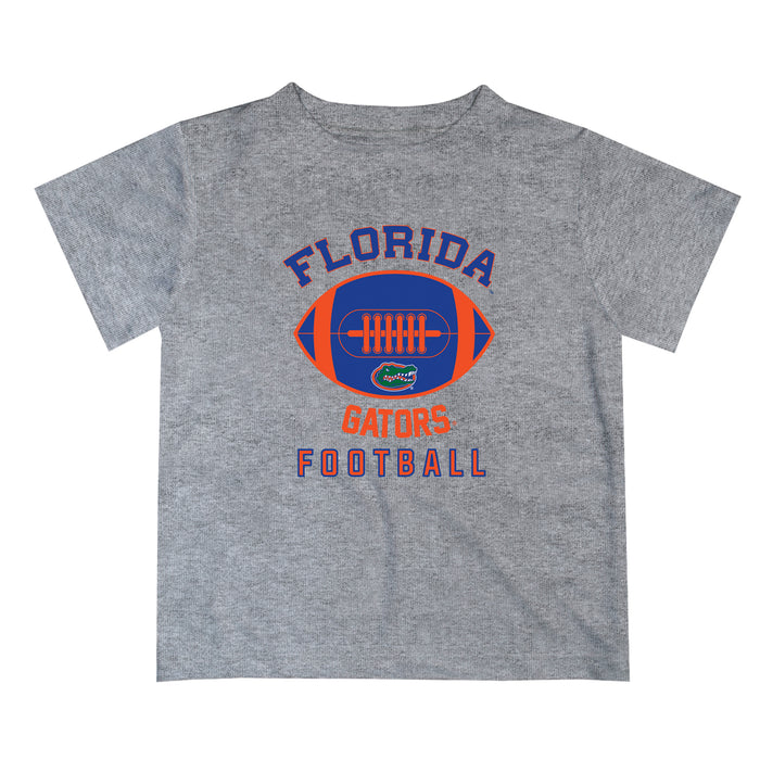 Florida Gators Vive La Fete Football V2 Gray Short Sleeve Tee Shirt
