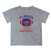 Florida Gators Vive La Fete Football V2 Gray Short Sleeve Tee Shirt