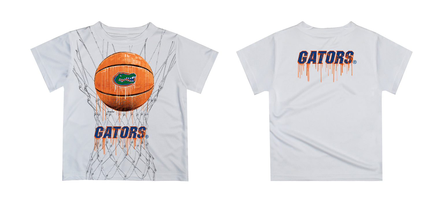 Florida Gators Original Dripping Basketball Orange T-Shirt by Vive La Fete - Vive La Fête - Online Apparel Store