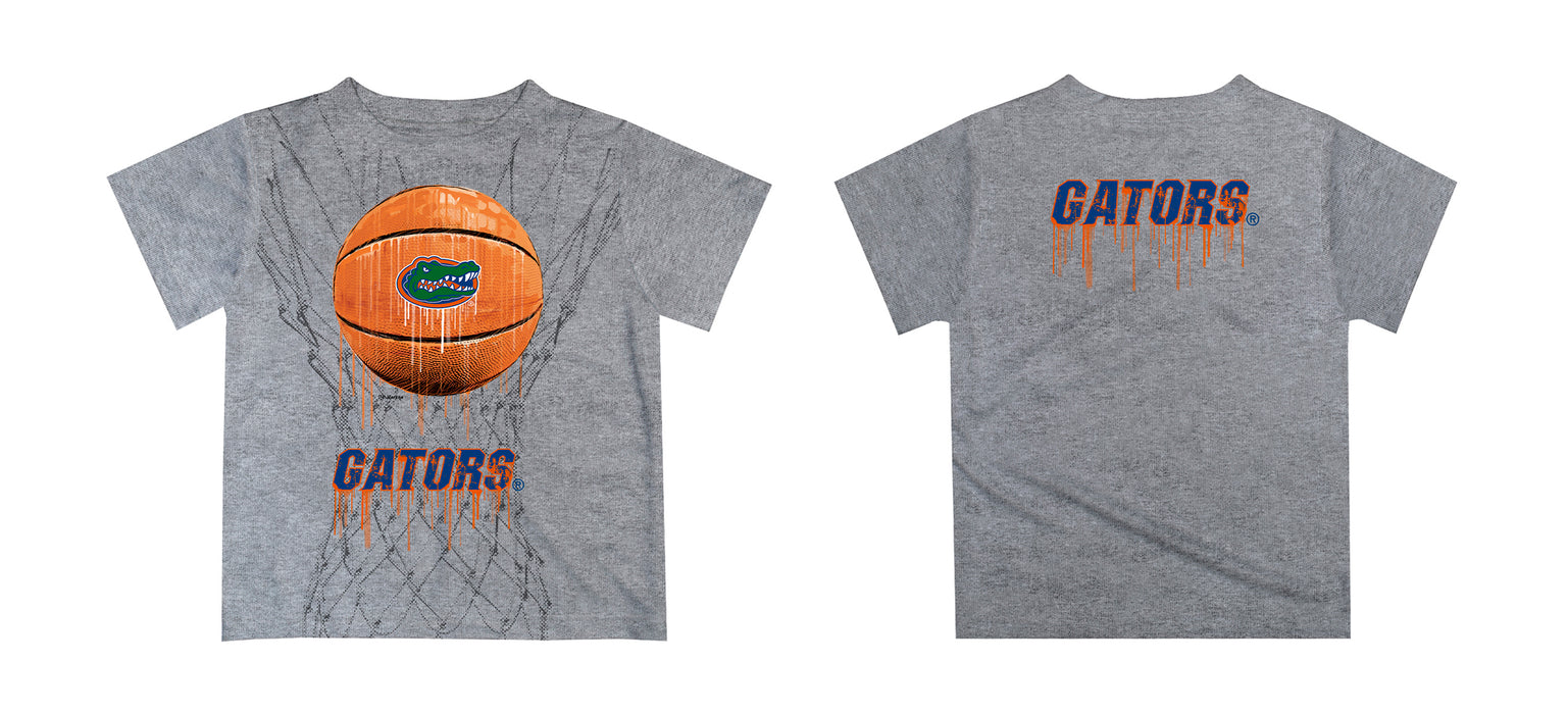 Florida Gators Original Dripping Basketball Orange T-Shirt by Vive La Fete - Vive La Fête - Online Apparel Store