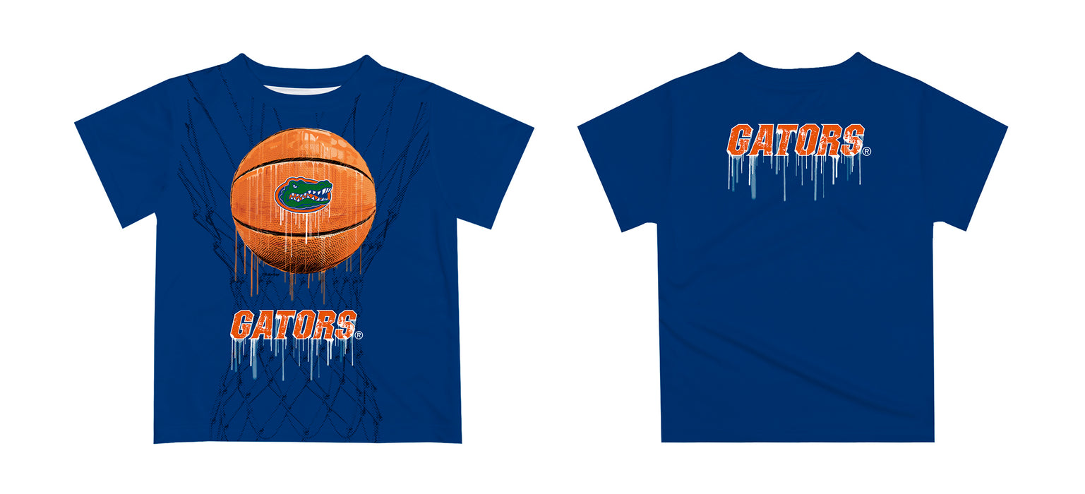 Florida Gators Original Dripping Basketball Orange T-Shirt by Vive La Fete - Vive La Fête - Online Apparel Store