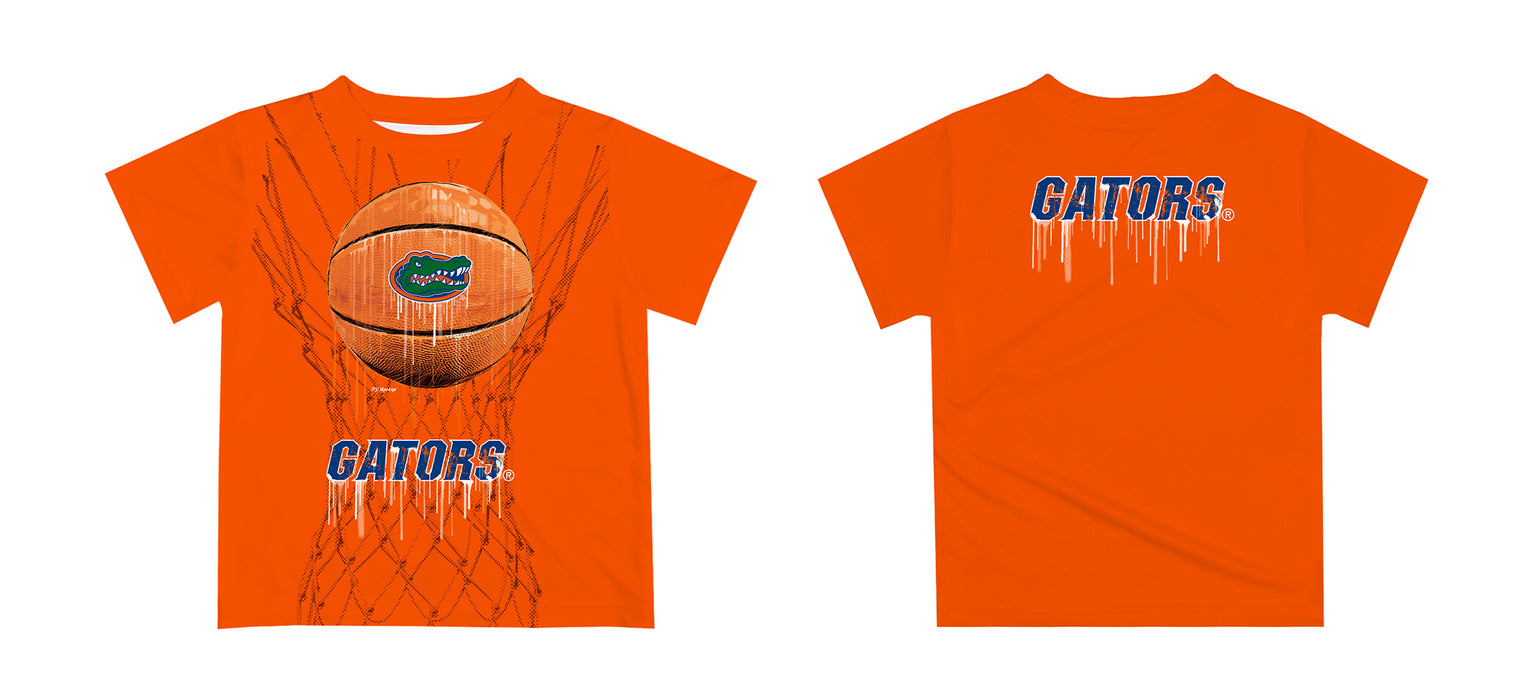 Florida Gators Original Dripping Basketball Orange T-Shirt by Vive La Fete - Vive La Fête - Online Apparel Store