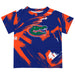 Florida Gators Vive La Fete Boys Game Day Blue Short Sleeve Tee Paint Brush