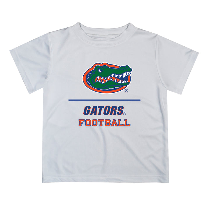 Florida Gators Vive La Fete Football V1 White Short Sleeve Tee Shirt
