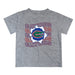 Florida Gators Vive La Fete  Gray Art V1 Short Sleeve Tee Shirt
