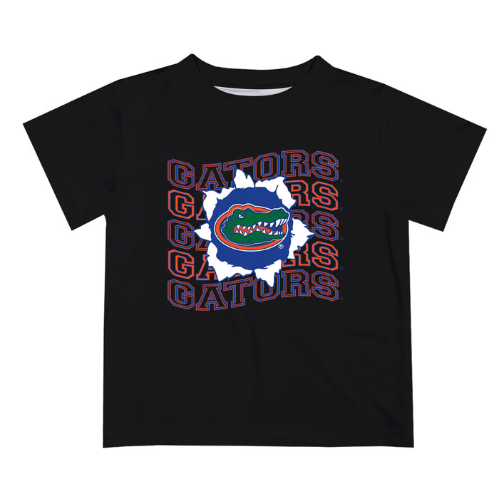 Florida Gators Vive La Fete Black Art V1 Short Sleeve Tee Shirt