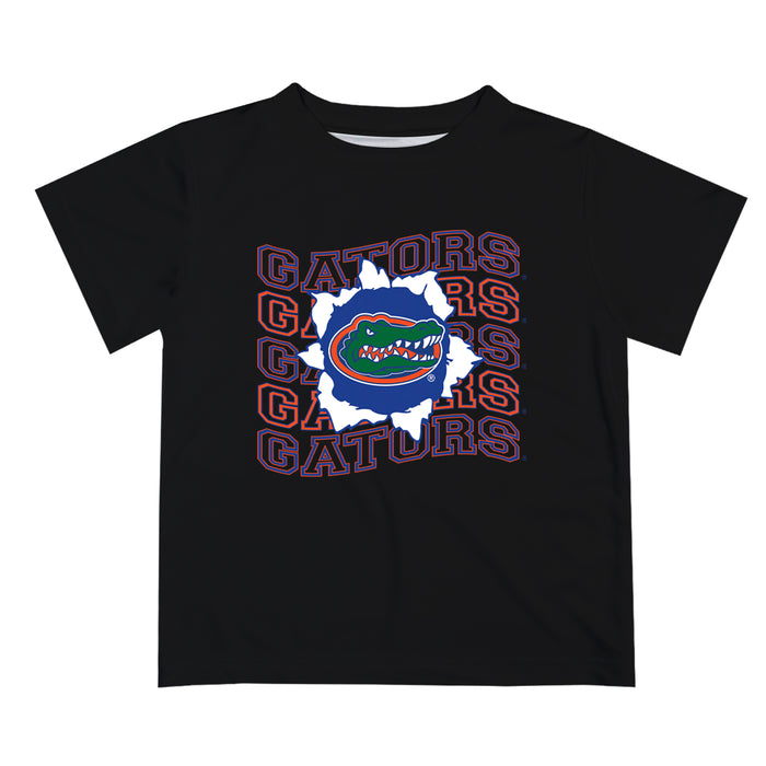 Florida Gators Vive La Fete Black Art V1 Short Sleeve Tee Shirt