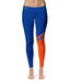 Florida Gators Vive La Fete Game Day Collegiate Leg Color Block Women Blue Orange Yoga Leggings
