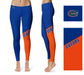 Florida Gators Vive La Fete Game Day Collegiate Leg Color Block Women Blue Orange Yoga Leggings - Vive La Fête - Online Apparel Store