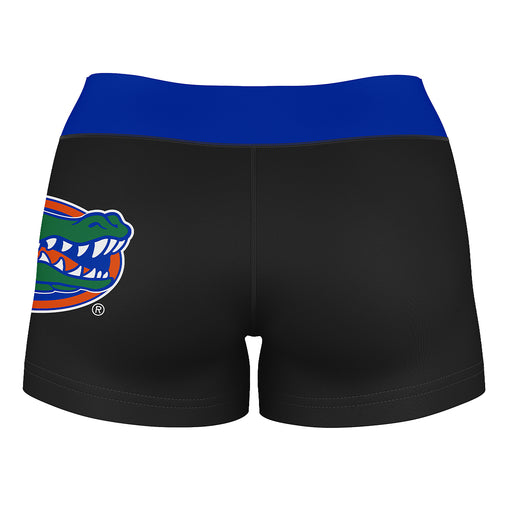Florida Gators Vive La Fete Logo on Thigh & Waistband Black & Blue Women Yoga Booty Workout Shorts 3.75 Inseam - Vive La Fête - Online Apparel Store
