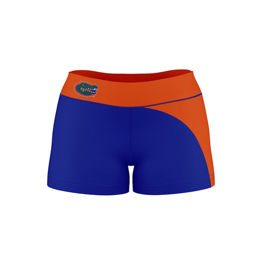 Florida Gators Vive La Fete Game Day Collegiate Waist Color Block Women Blue Orange Optimum Yoga Short