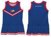 Kansas Jayhawks Vive La Fete Game Day Blue Sleeveless Youth Cheerleader Dress - Vive La Fête - Online Apparel Store