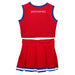Kansas Jayhawks Vive La Fete Game Day Red Sleeveless Cheerleader Set V2 - Vive La Fête - Online Apparel Store