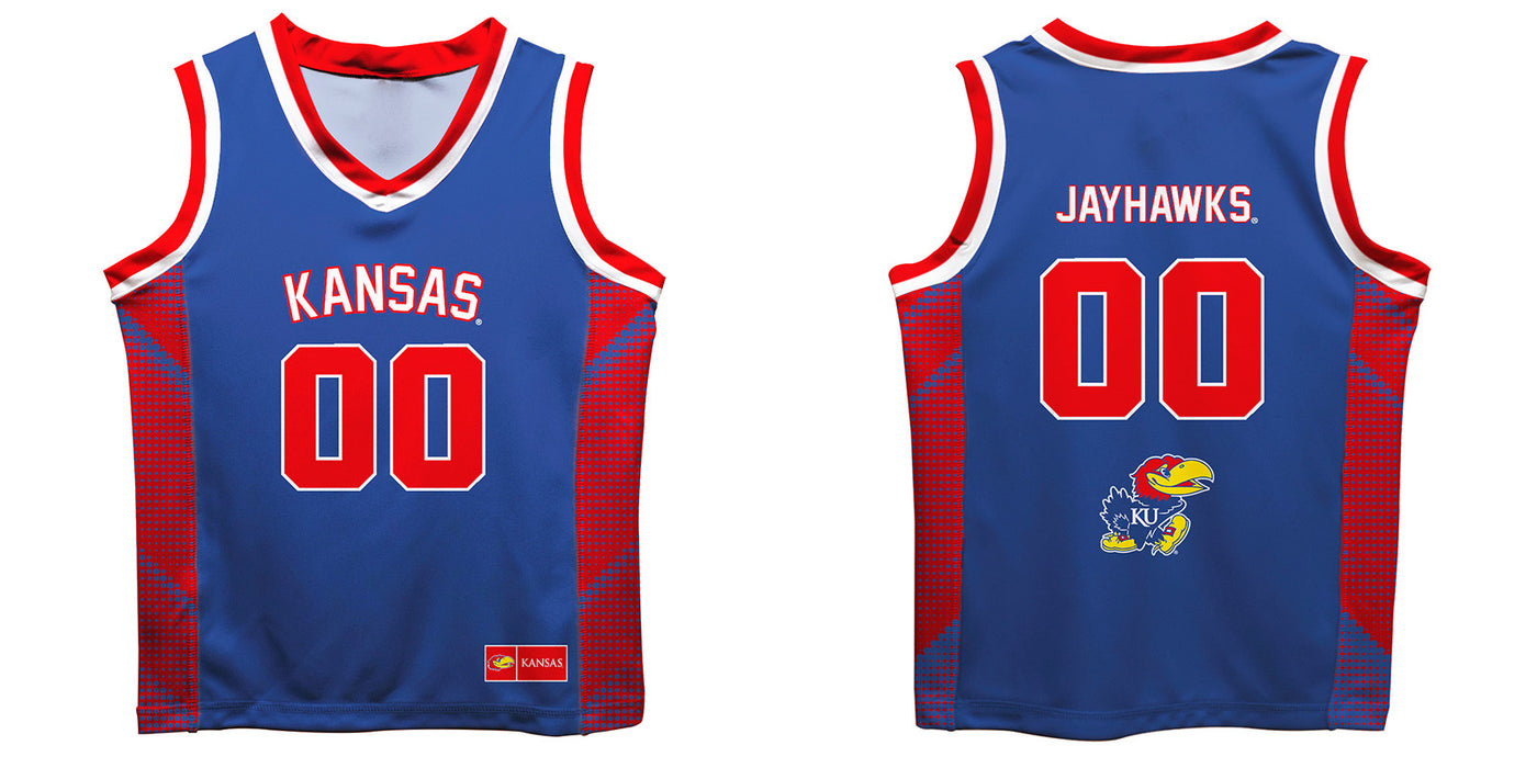Kansas Jayhawks Vive La Fete Game Day Blue Boys Fashion Basketball Top - Vive La Fête - Online Apparel Store