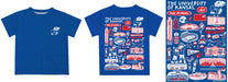 Kansas Jayhawks Hand Sketched Vive La Fete Impressions Artwork Boys Red Short Sleeve Tee Shirt - Vive La Fête - Online Apparel Store