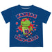 Kansas Jayhawks Vive La Fete Dino-Mite Boys Game Day Blue Short Sleeve Tee