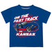 Kansas Jayhawks Vive La Fete Fast Track Boys Game Day Blue Short Sleeve Tee