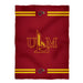 Louisiana Monroe Warhawks ULM Vive La Fete Game Day Soft Premium Fleece Maroon Throw Blanket 40" x 58” Logo and Stripes - Vive La Fête - Online Apparel Store