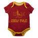 Louisiana Monroe Warhawks ULM Vive La Fete Infant Game Day Maroon Short Sleeve Onesie New Fan Logo and Mascot Bodysuit - Vive La Fête - Online Apparel Store