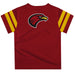 Louisiana Monroe Warhawks ULM Vive La Fete Boys Game Day Maroon Short Sleeve Tee with Stripes on Sleeves - Vive La Fête - Online Apparel Store
