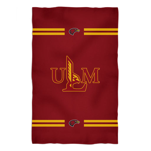 Louisiana Monroe Warhawks ULM Vive La Fete Game Day Absorvent Premium Maroon Beach Bath Towel 51 x 32" Logo and Stripes" - Vive La Fête - Online Apparel Store