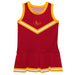 University of Louisiana Monroe Warhawks ULM Vive La Fete Game Day Maroon Sleeveless Cheerleader Dress