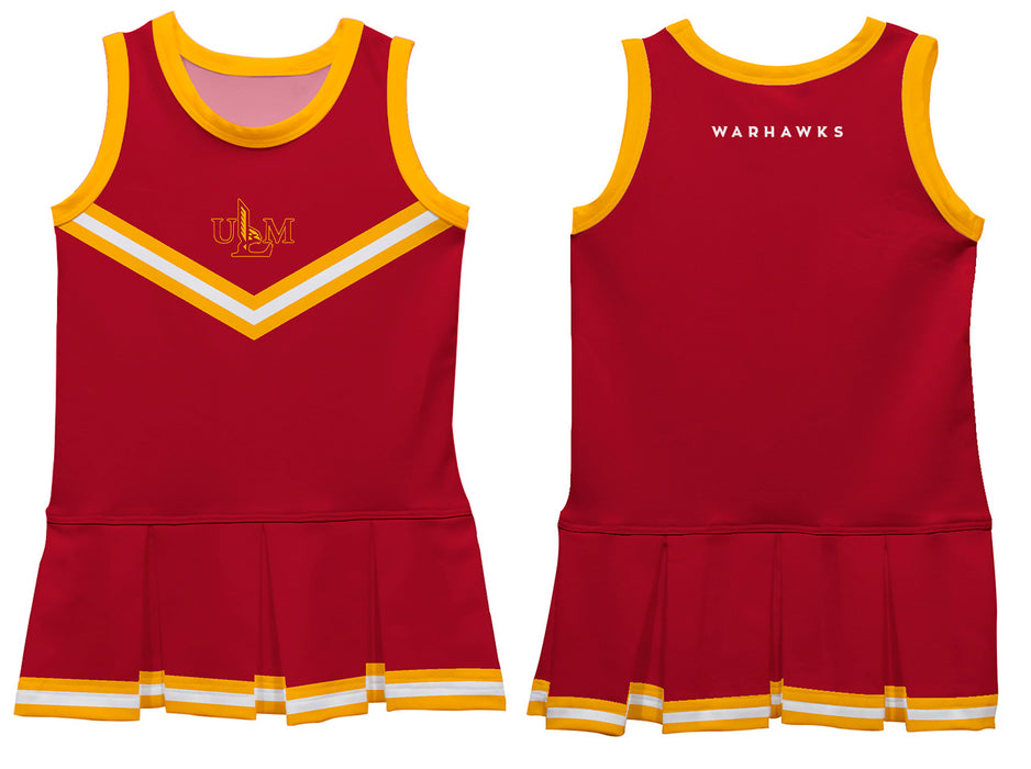 University of Louisiana Monroe Warhawks ULM Vive La Fete Game Day Maroon Sleeveless Cheerleader Dress - Vive La Fête - Online Apparel Store