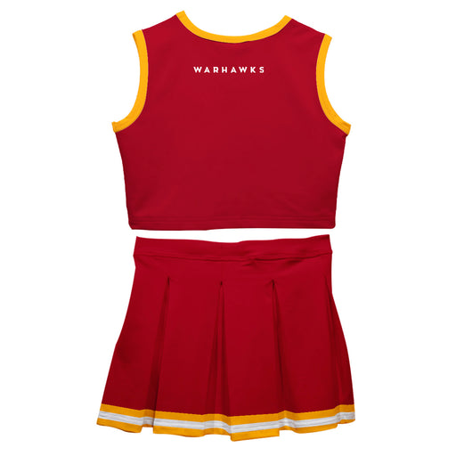 University of Louisiana Monroe Warhawks ULM Vive La Fete Game Day Maroon Sleeveless Cheerleader Set - Vive La Fête - Online Apparel Store